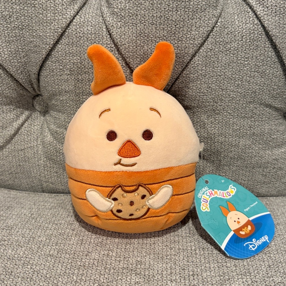 NWT! 5” Piglet with cookie Squishmallow  disney squishmallows plush stuffed toys